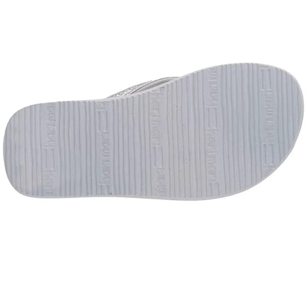 Hari Mari Meadows Asana 4006-203 Sandals Toddler Gray Glitter Flip Flop JOBB2136